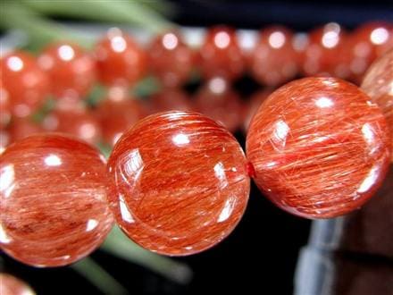 レッド ブラウン ルチルクォーツ ブレスレット ルチルレイテッドクォーツ