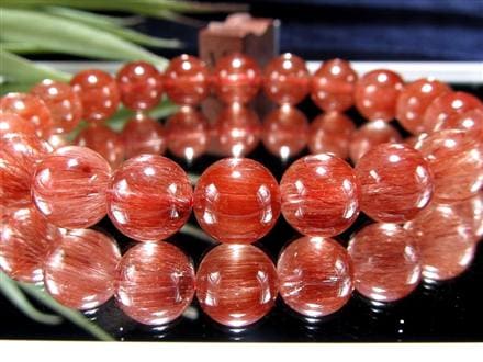 レッド ブラウン ルチルクォーツ ブレスレット ルチルレイテッドクォーツ