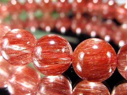 レッド ブラウン ルチルクォーツ ブレスレット ルチルレイテッドクォーツ