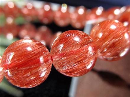 レッド ブラウン ルチルクォーツ ブレスレット ルチルレイテッドクォーツ