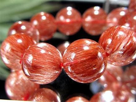 レッド ブラウン ルチルクォーツ ブレスレット ルチルレイテッドクォーツ