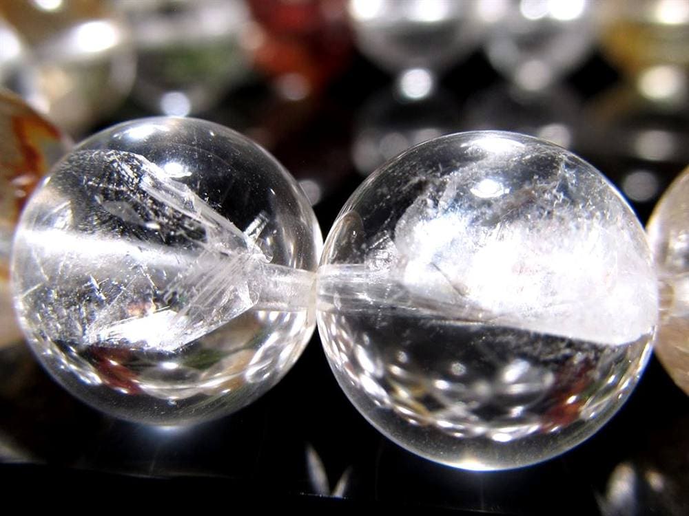 クォーツインクォーツ ブレスレット マニフェストクォーツ 貫入水晶 クリスタル