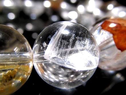 クォーツインクォーツ ブレスレット マニフェストクォーツ 貫入水晶 クリスタル