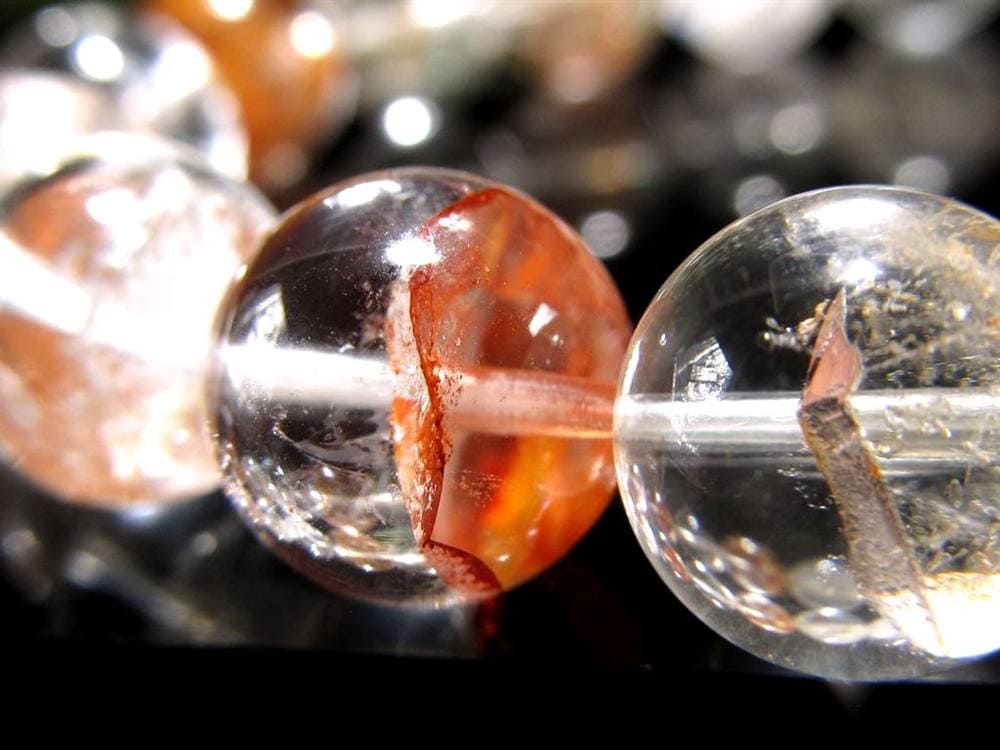 クォーツインクォーツ ブレスレット マニフェストクォーツ 貫入水晶 クリスタル