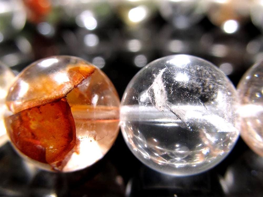 クォーツインクォーツ ブレスレット マニフェストクォーツ 貫入水晶 クリスタル