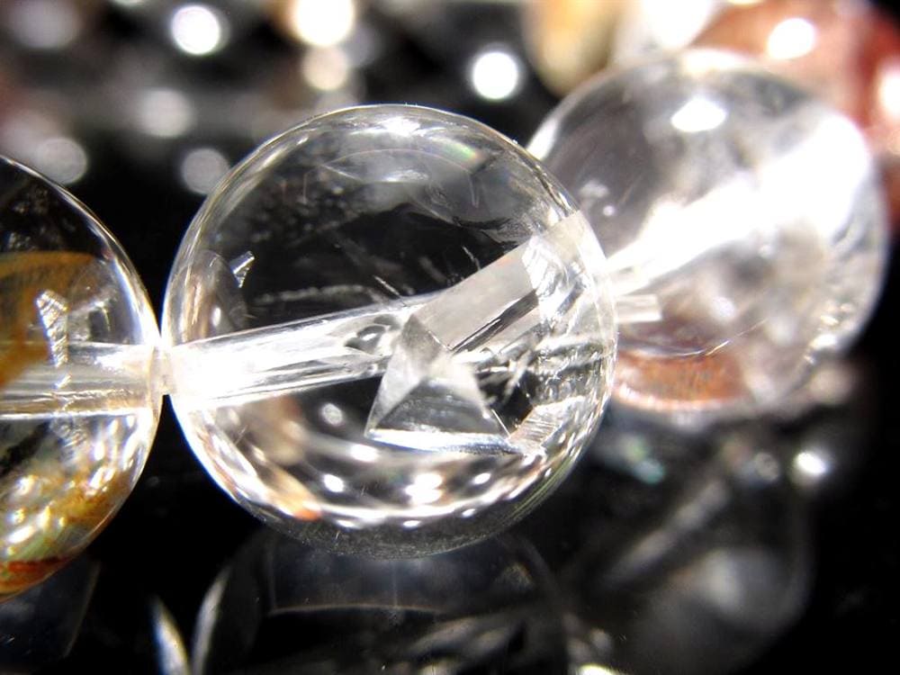クォーツインクォーツ ブレスレット マニフェストクォーツ 貫入水晶 クリスタル