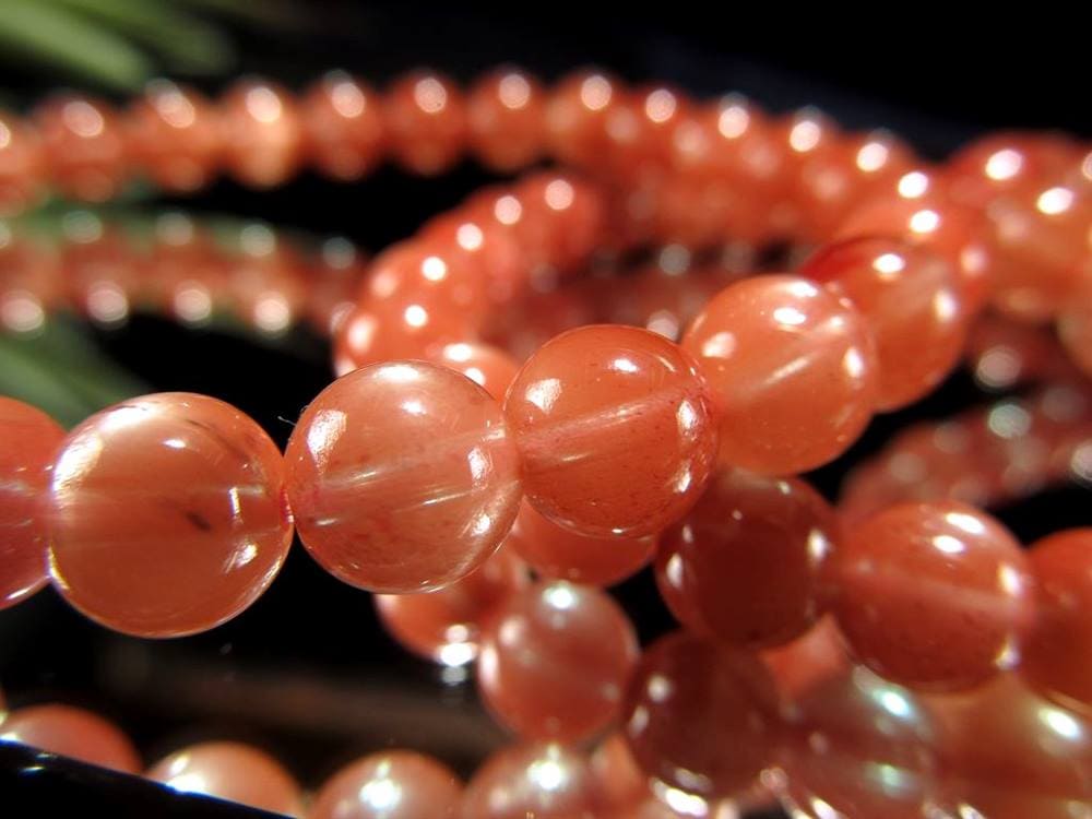 アンデシン 中性長石 ブレスレット チベットサンストーン チベットナイト