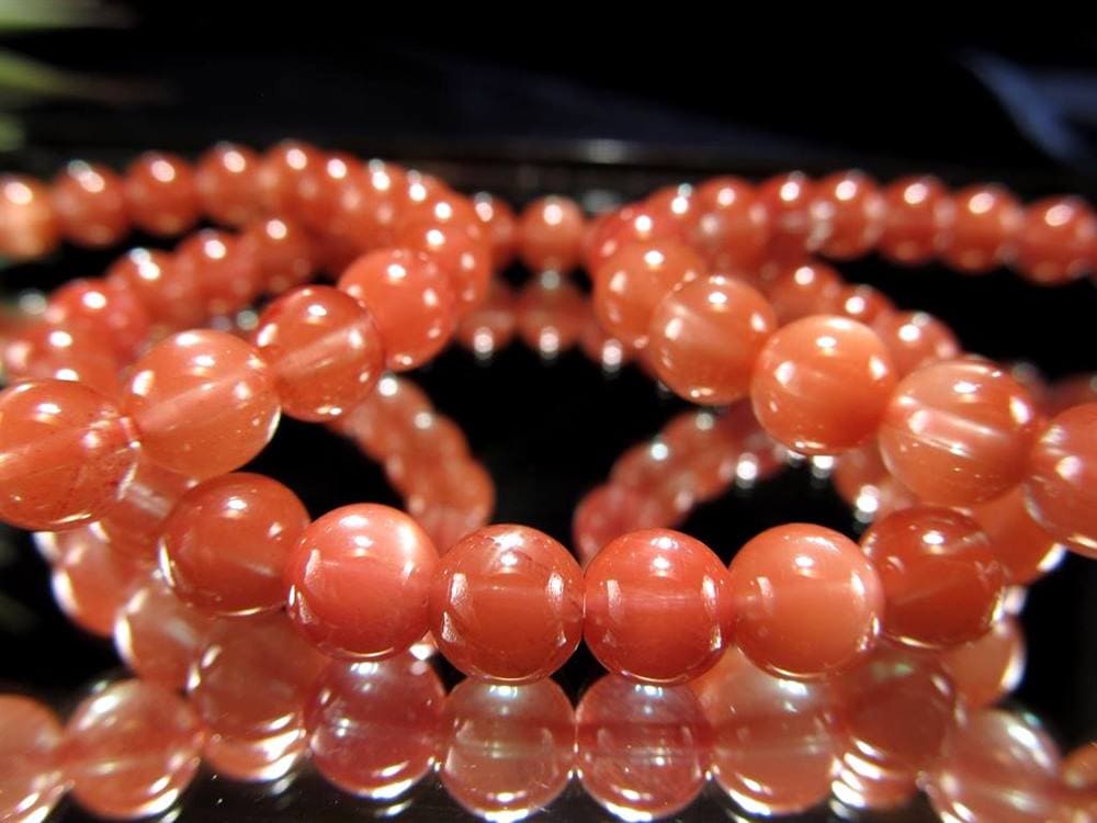 アンデシン 中性長石 ブレスレット チベットサンストーン チベットナイト