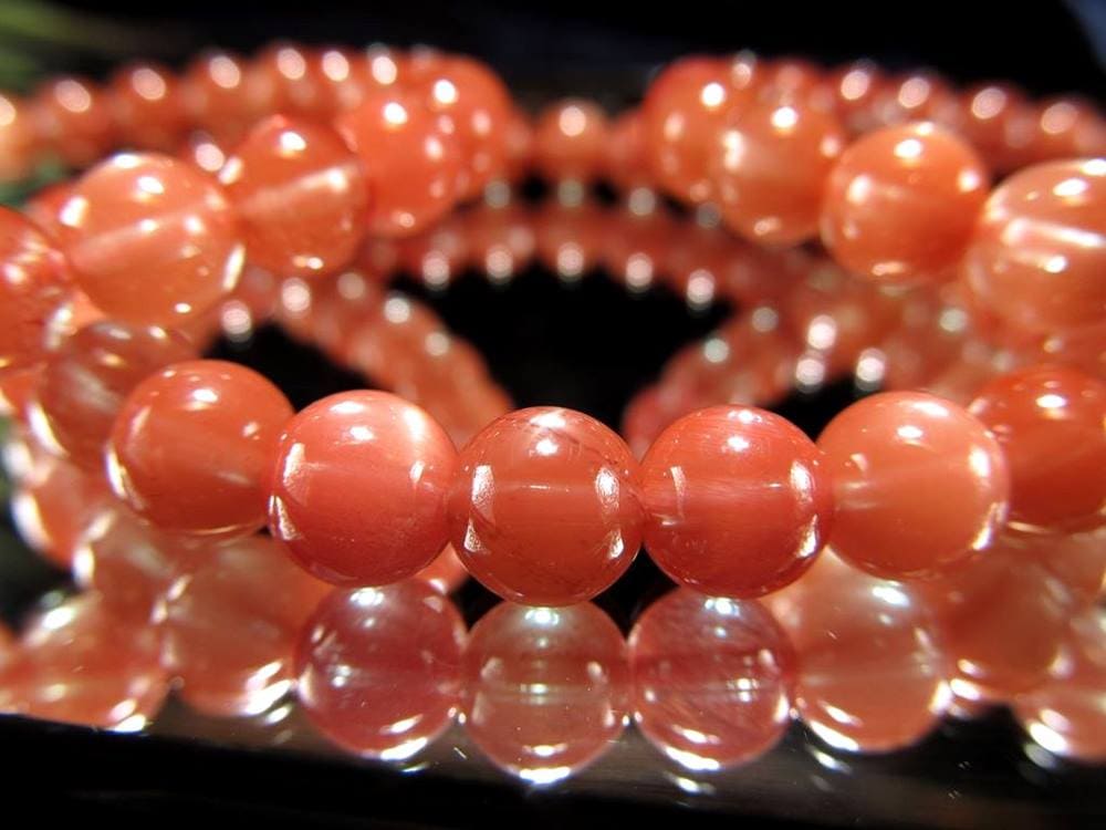 アンデシン 中性長石 ブレスレット チベットサンストーン チベットナイト