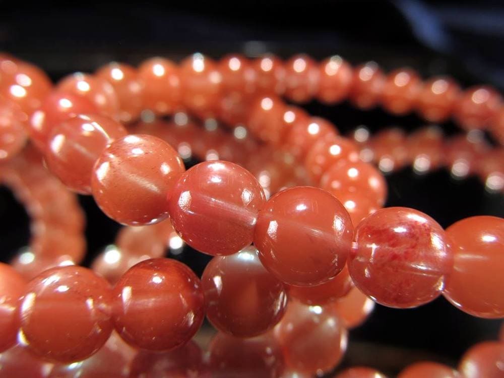 アンデシン 中性長石 ブレスレット チベットサンストーン チベットナイト