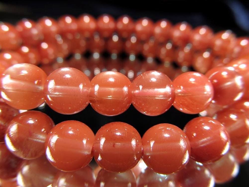 アンデシン 中性長石 ブレスレット チベットサンストーン チベットナイト