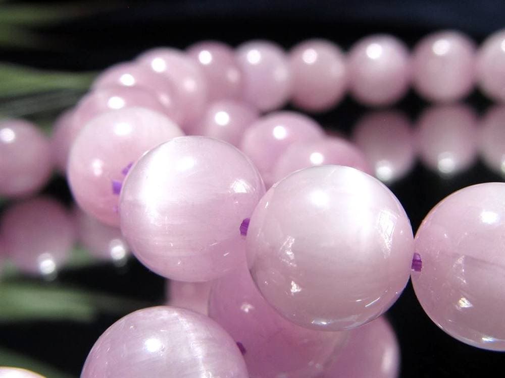 クンツァイト ブレスレット リチア輝石 キャッツアイ 天然石