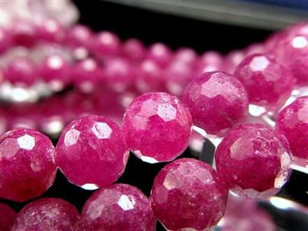 ルビー 紅玉 ミラーボールカット ブレスレット ピンクサファイア