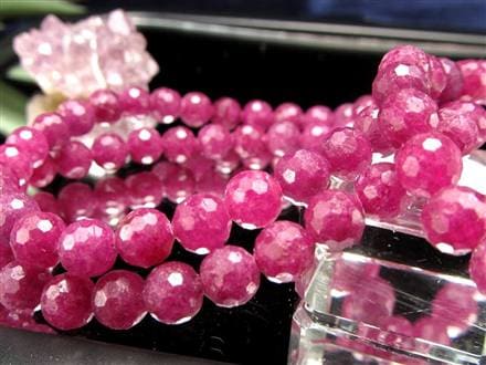 ルビー 紅玉 ミラーボールカット ブレスレット ピンクサファイア