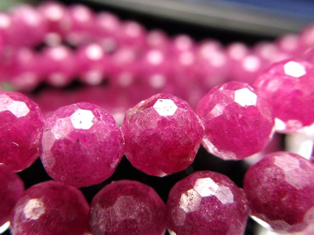 ルビー 紅玉 ミラーボールカット ブレスレット ピンクサファイア