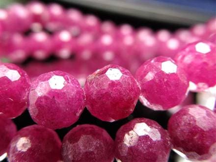 ルビー 紅玉 ミラーボールカット ブレスレット ピンクサファイア