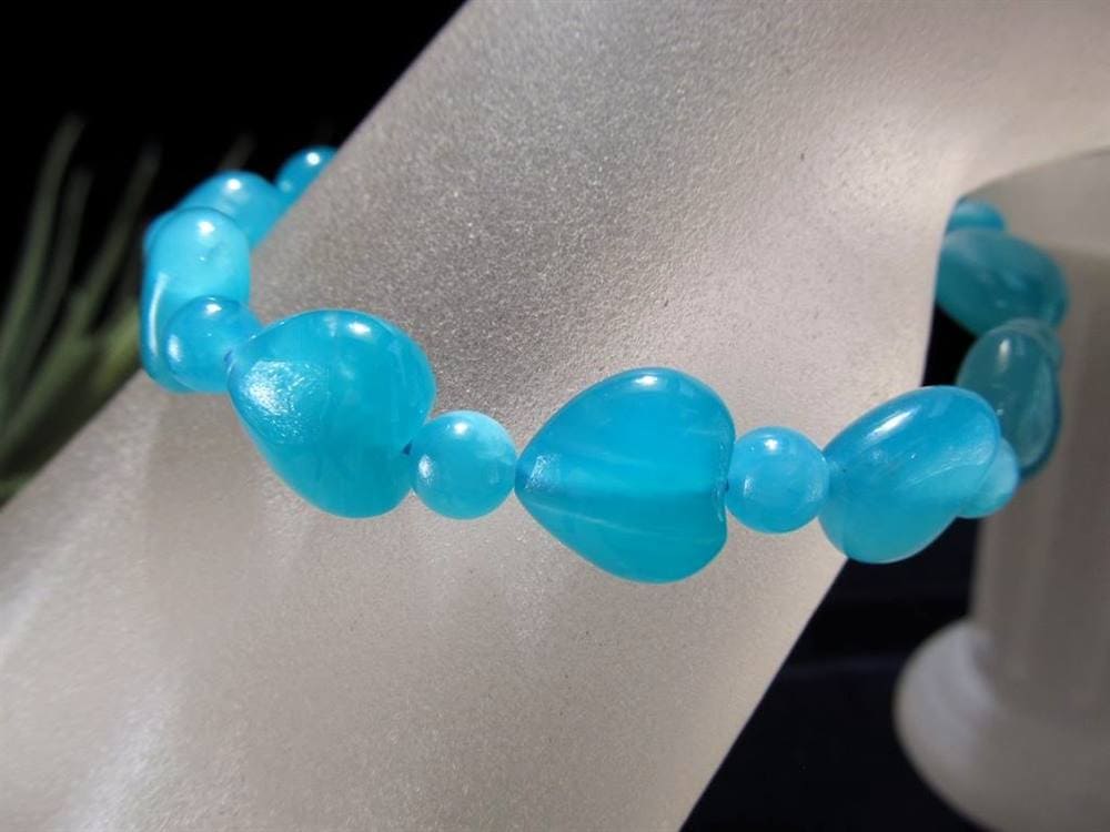 ネオンアマゾナイト 天河石 ブレスレット アマゾナイト ホープストーン