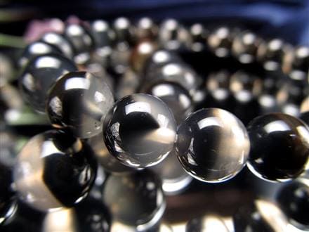 アゲート ブレスレット ツートン ブラック 瑪瑙