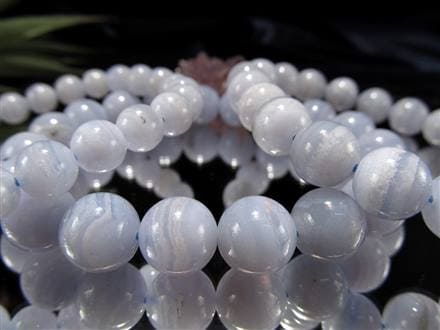 アゲート ブルーレース ブレスレット 瑪瑙 ビーズ