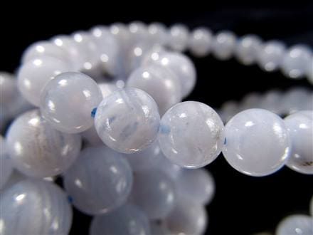 アゲート ブルーレース ブレスレット 瑪瑙 ビーズ