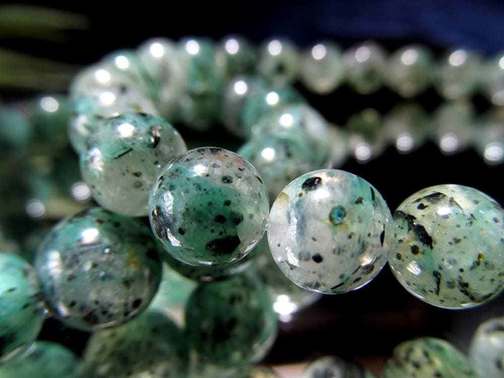 バイオタイトインクォーツ ブレスレット 黒雲母入り水晶 天然石 パワーストーン