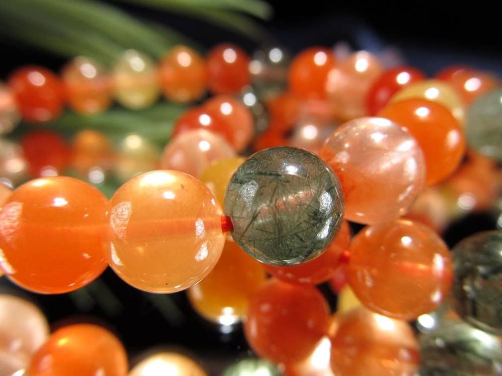 ラビットファークォーツ ラビットヘアクォーツ ブレスレット 福禄寿 ルチル