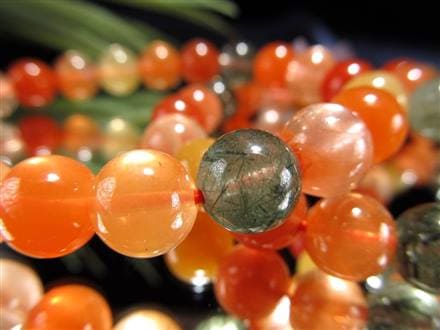 ラビットファークォーツ ラビットヘアクォーツ ブレスレット 福禄寿 ルチル