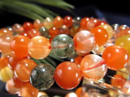 ラビットファークォーツ ラビットヘアクォーツ ブレスレット 福禄寿 ルチル