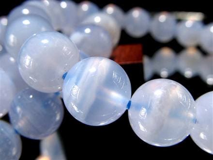 アゲート ブルーレース ブレスレット 瑪瑙 ビーズ