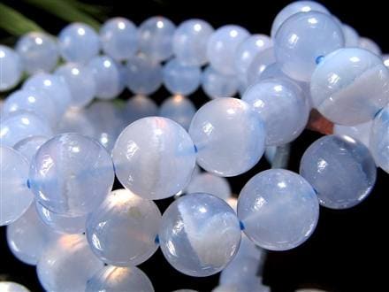 アゲート ブルーレース ブレスレット 瑪瑙 ビーズ