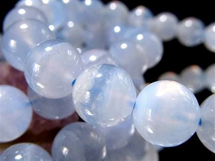 アゲート ブルーレース ブレスレット 瑪瑙 ビーズ