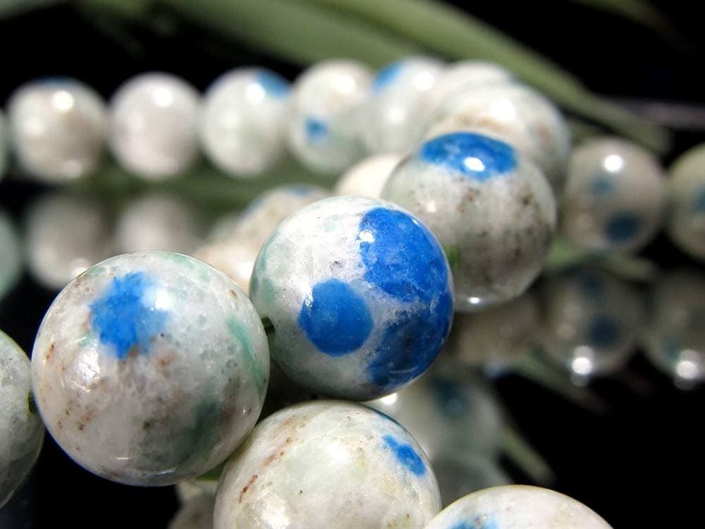 ヒマラヤK2ジャスパー アズライトイングラナイト ブレスレット ヒマラヤ・カラコルム山脈K2産