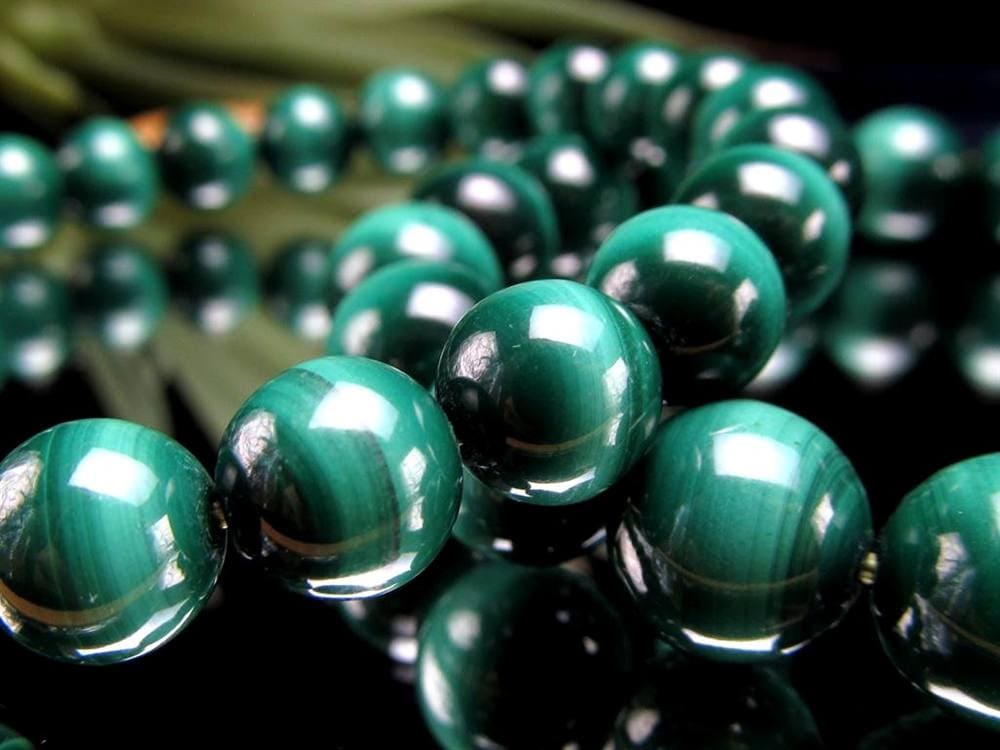 マラカイト 孔雀石 ブレスレット グリーン 癒し