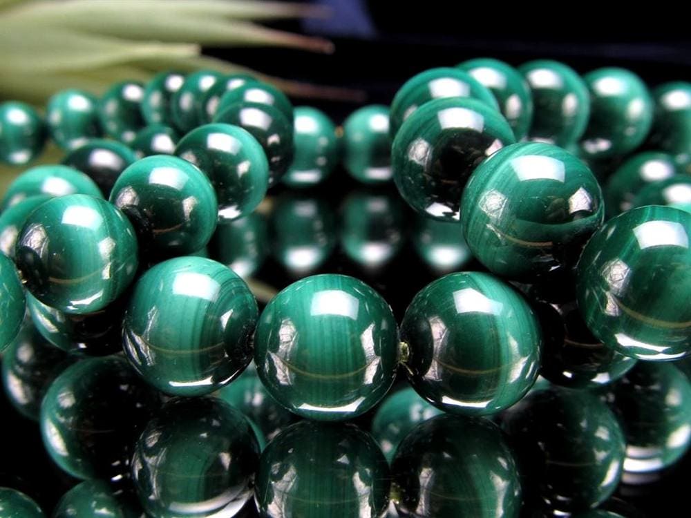 マラカイト 孔雀石 ブレスレット グリーン 癒し