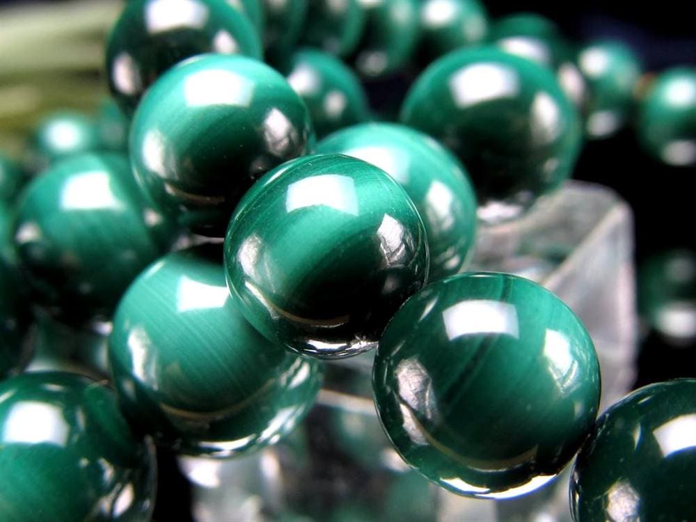 マラカイト 孔雀石 ブレスレット グリーン 癒し