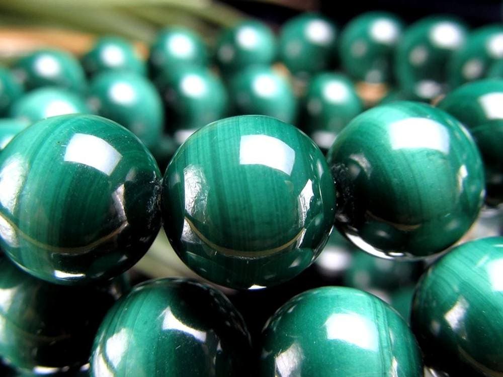 マラカイト 孔雀石 ブレスレット グリーン 癒し