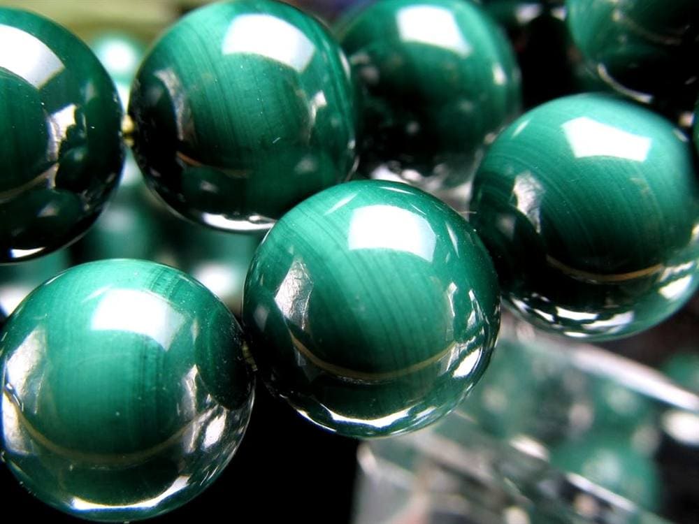 マラカイト 孔雀石 ブレスレット グリーン 癒し