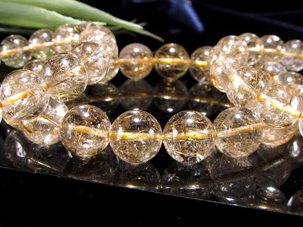 ゴールドルチルクォーツ ブレスレット ゴールドルチル ルチルレイテッドクォーツ 金針水晶