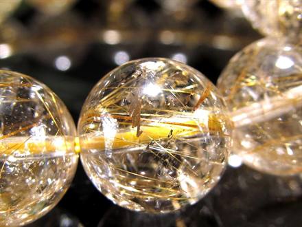 ゴールドルチルクォーツ ブレスレット ゴールドルチル ルチルレイテッドクォーツ 金針水晶
