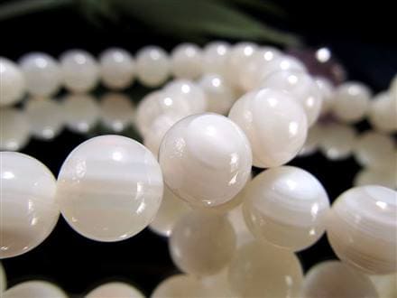 アゲート ホワイトアゲート 天眼 ブレスレット 瑪瑙