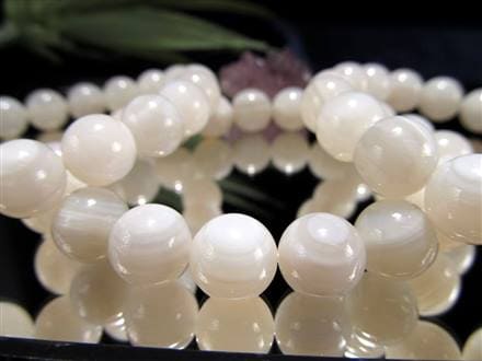 アゲート ホワイトアゲート 天眼 ブレスレット 瑪瑙