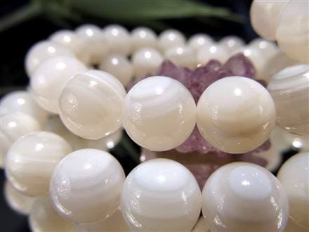 アゲート ホワイトアゲート 天眼 ブレスレット 瑪瑙
