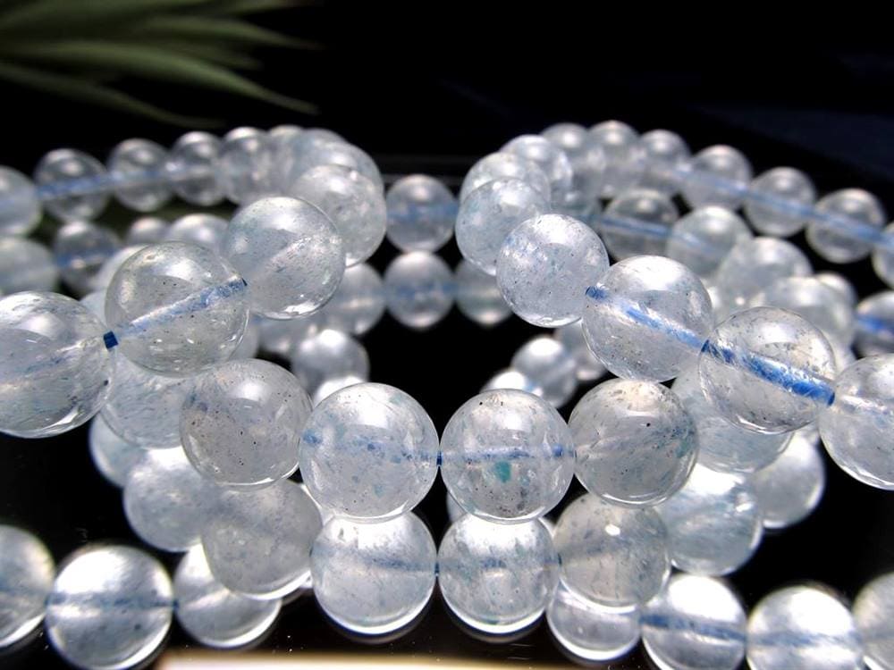 カイヤナイトフックサイトインクォーツ 藍晶石クロム雲母入り水晶 ブレスレット カイヤナイト フックサイト