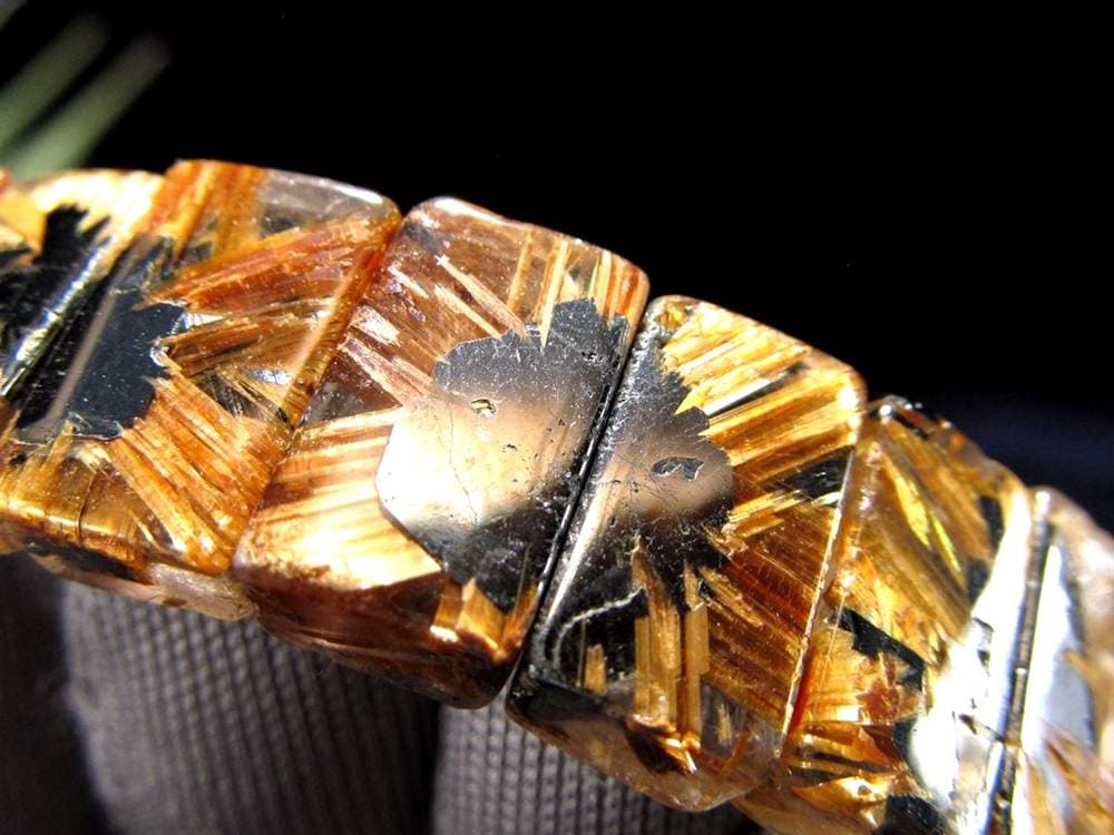 ゴールドルチル バングル タイチンルチル ブレスレット 金運
