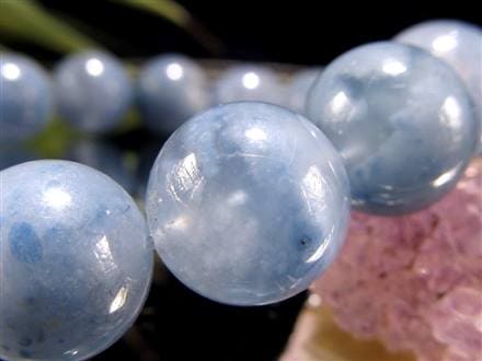 ブルーガーデンクォーツ デュモルチェライト ブレスレット ガーデンクォーツ インクォーツ