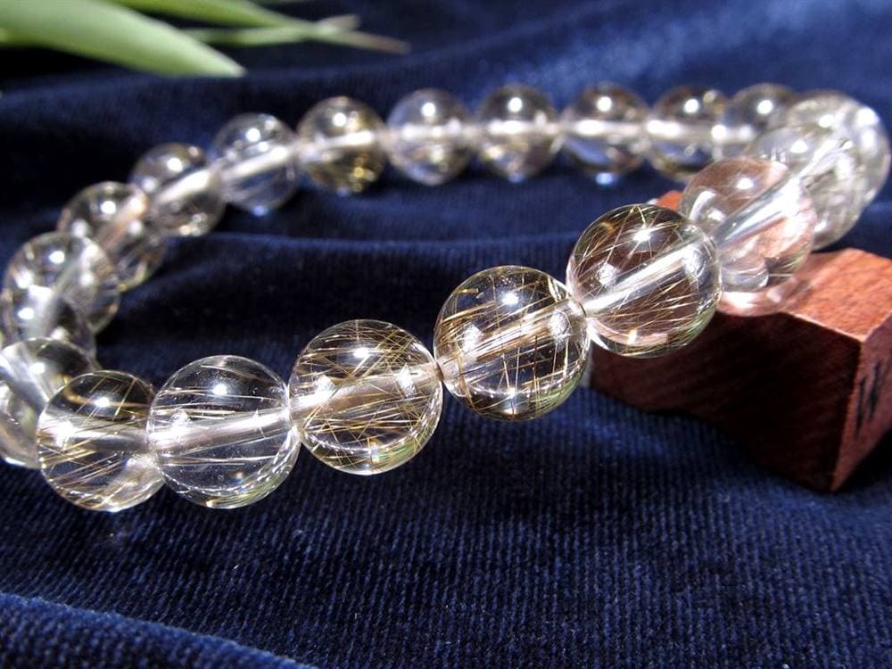 シルバールチル ルチルクォーツ ブレスレット シルバールチルクォーツ 二酸化チタン 仕事運