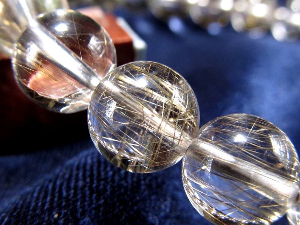 シルバールチル ルチルクォーツ ブレスレット シルバールチルクォーツ 二酸化チタン 仕事運