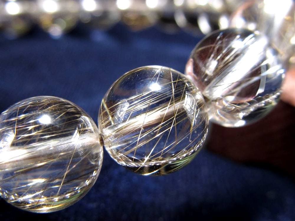 シルバールチル ルチルクォーツ ブレスレット シルバールチルクォーツ 二酸化チタン 仕事運