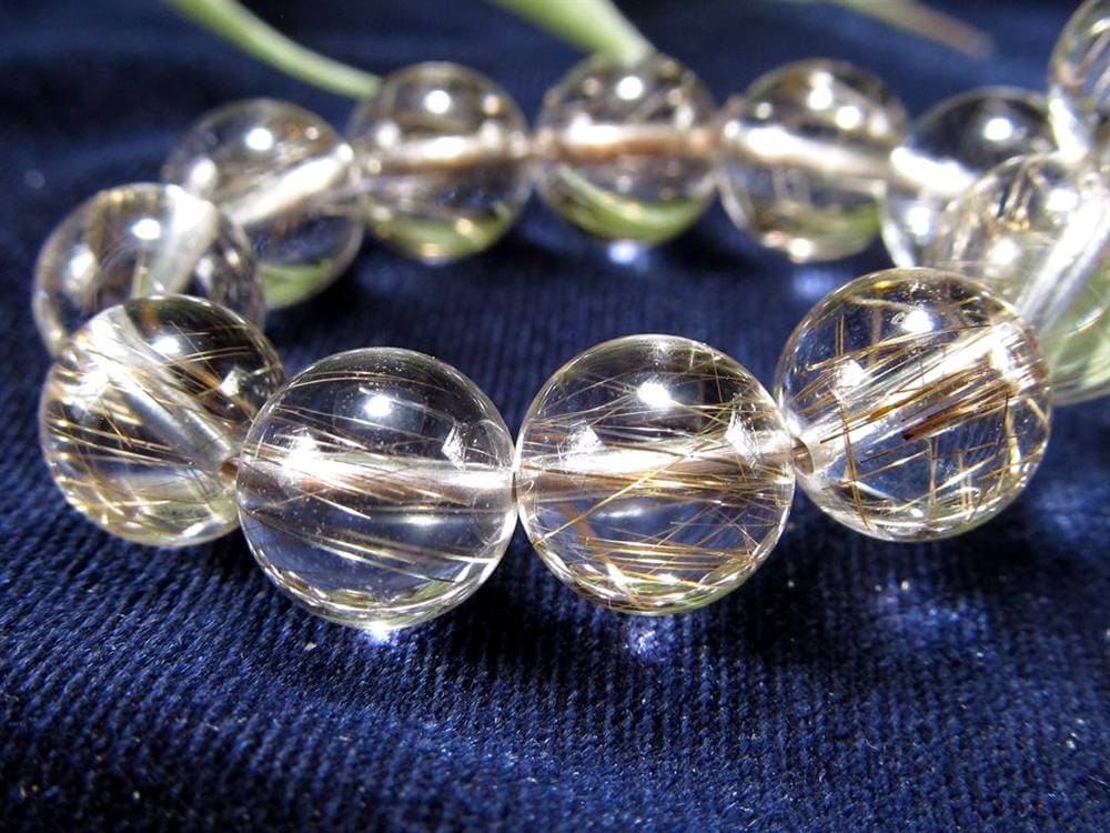 シルバールチル ルチルクォーツ ブレスレット シルバールチルクォーツ 二酸化チタン 仕事運