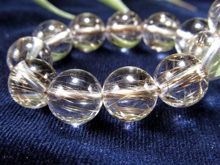 シルバールチル ルチルクォーツ ブレスレット シルバールチルクォーツ 二酸化チタン 仕事運